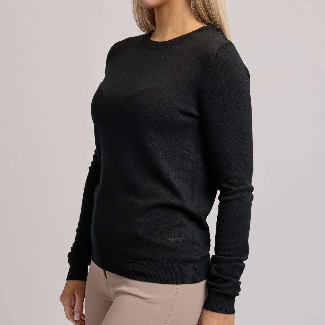 TKEQ ESSENTIAL™: Crewneck Sweater | Classic Black