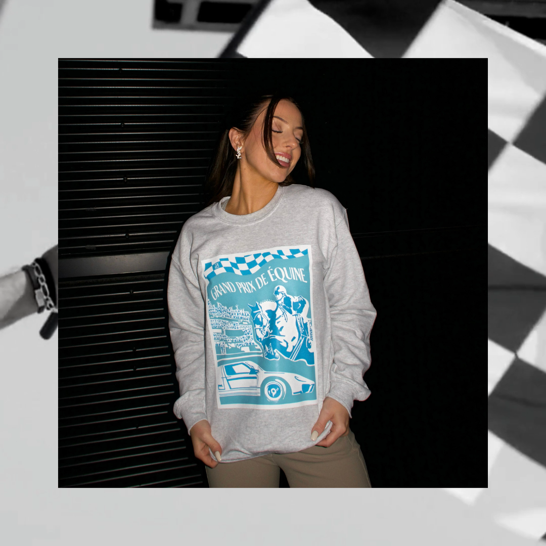 GRAND PRIX POSTER Sweatshirt | Ash