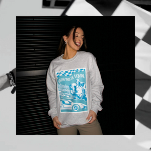 GRAND PRIX POSTER Sweatshirt | Ash