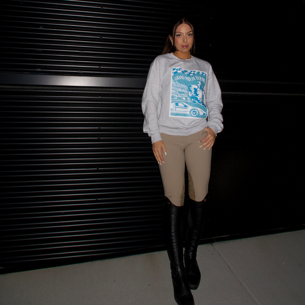 GRAND PRIX POSTER Sweatshirt | Ash