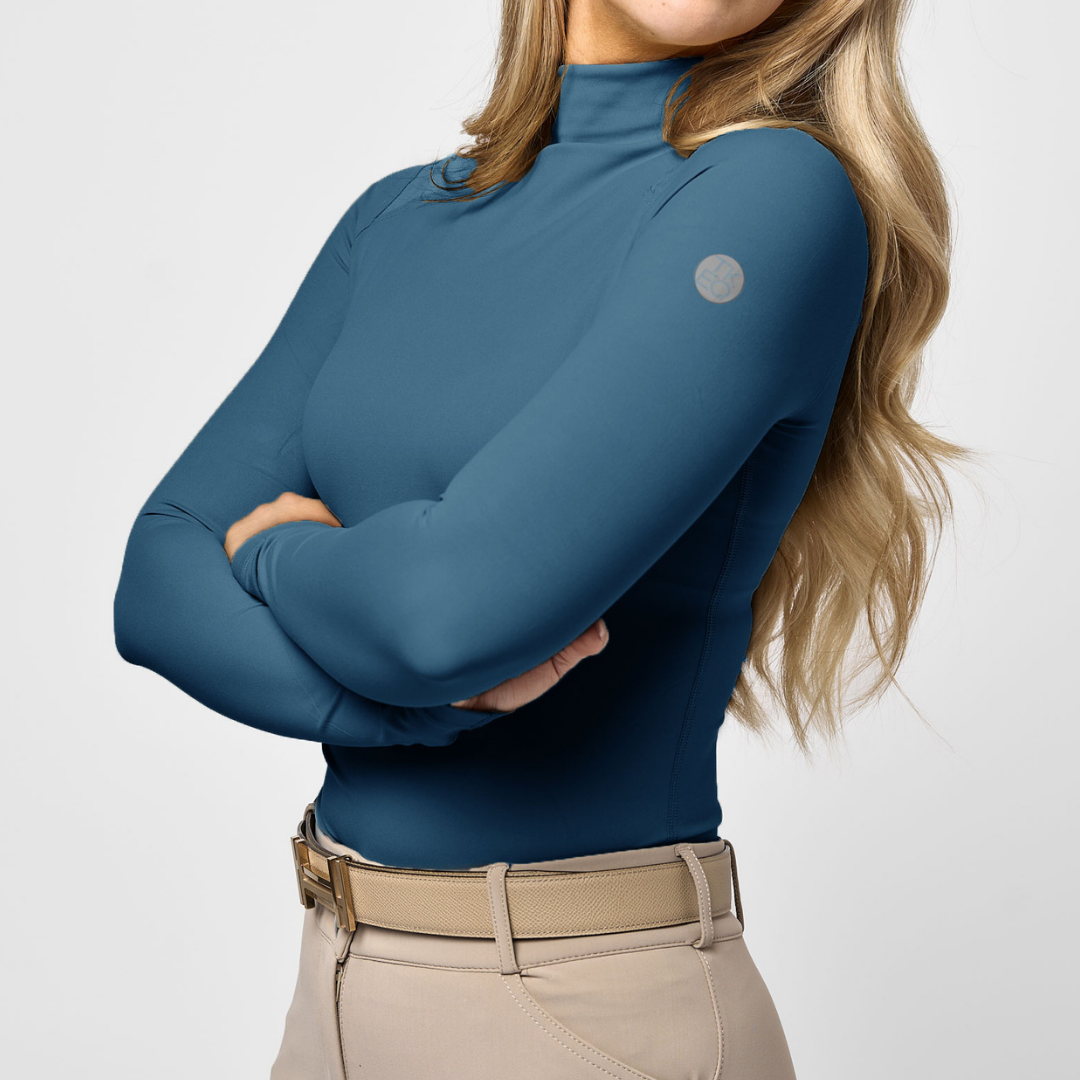 The 'CHLOE' High Collar Technical Top | Gulf Stream