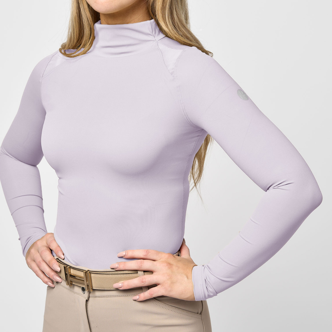 The 'CHLOE' High Collar Technical Top | Charm
