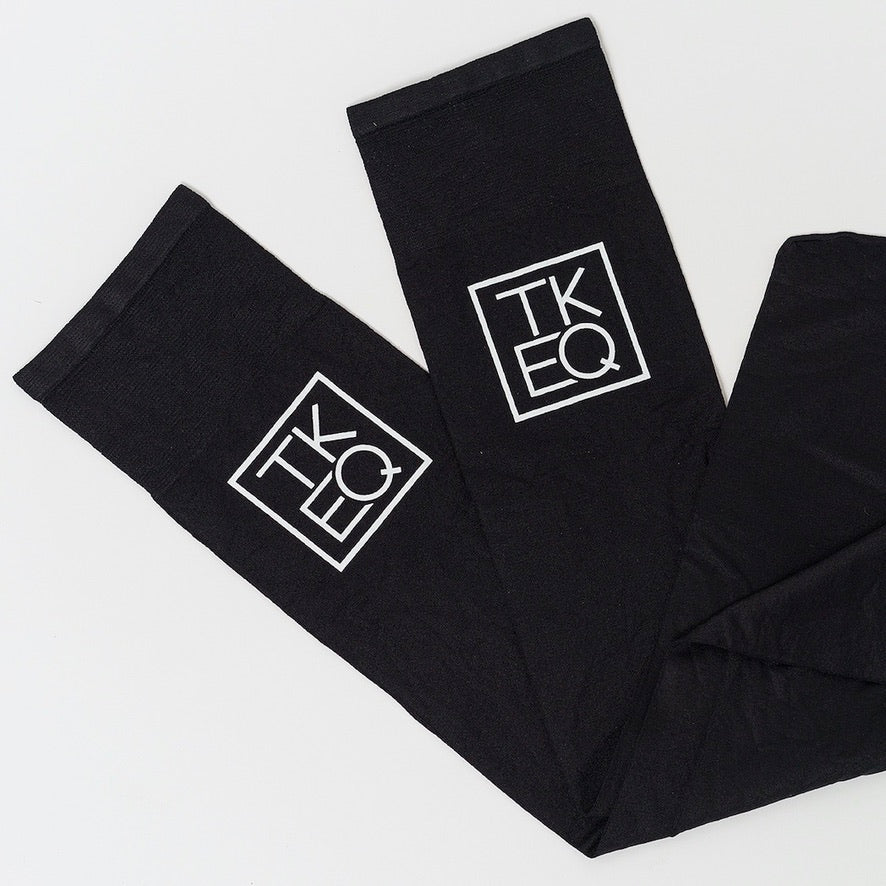 TKEQ Logo Boot Socks | Classic Black