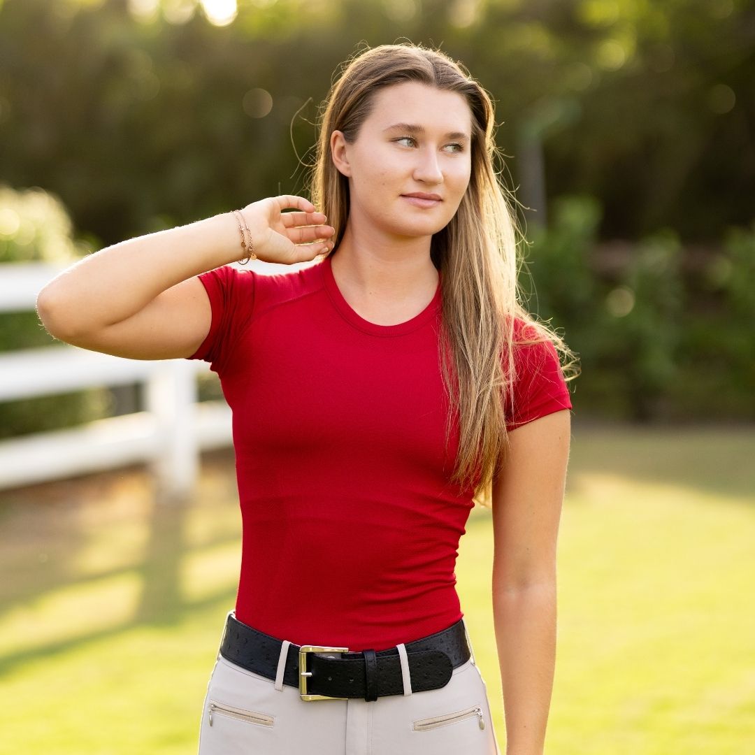 The 'KENNEDY' Seamless 2.0 Short Sleeve | Sour Cherry