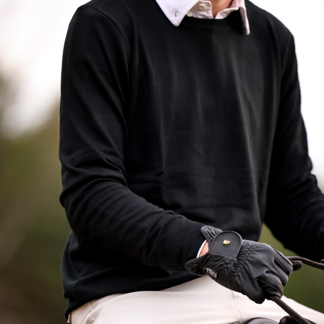 TKEQ ESSENTIAL™: Boyfriend Sweater  | Classic Black