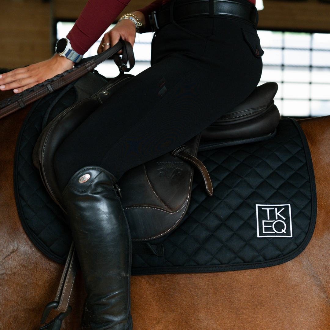 TKEQ x SPR Saddle Pad | Classic Black