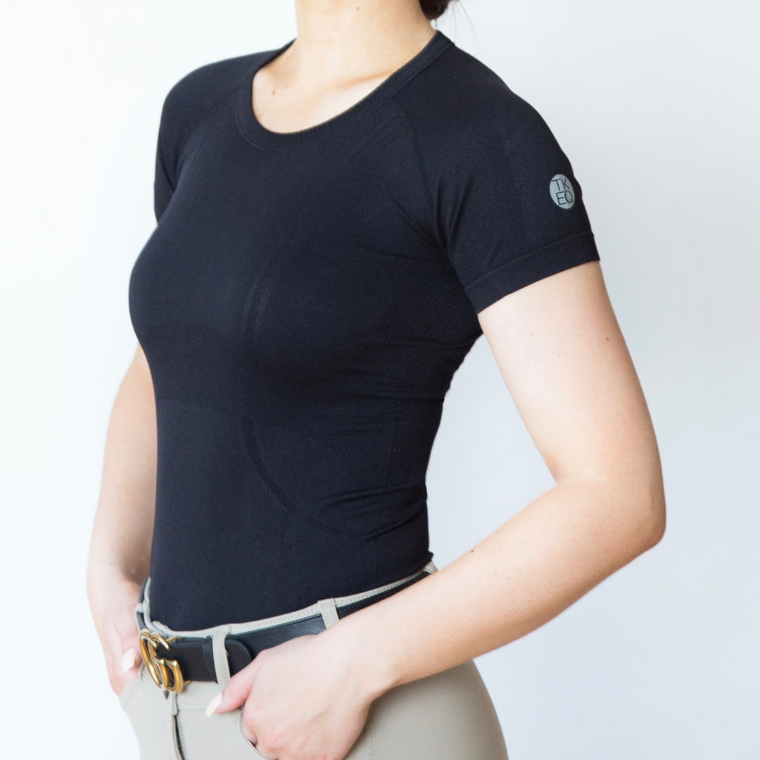 The 'KENNEDY' Seamless Short Sleeve | Classic Black