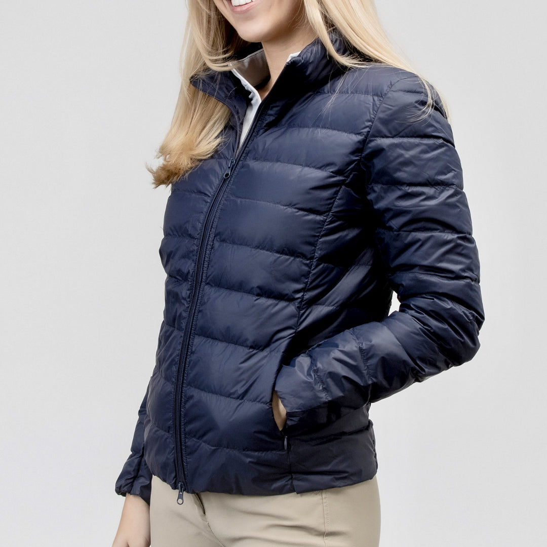 The 'EZ' Packable Down Jacket | Matte Navy