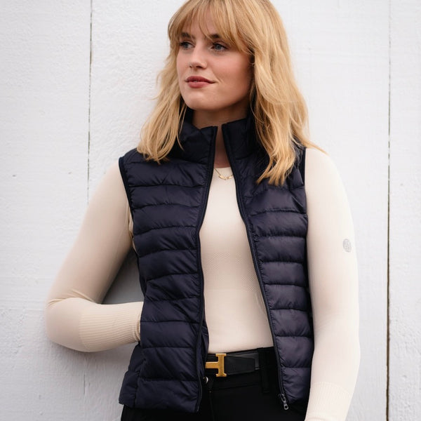 The 'EZ' Packable Down Vest | Matte Navy