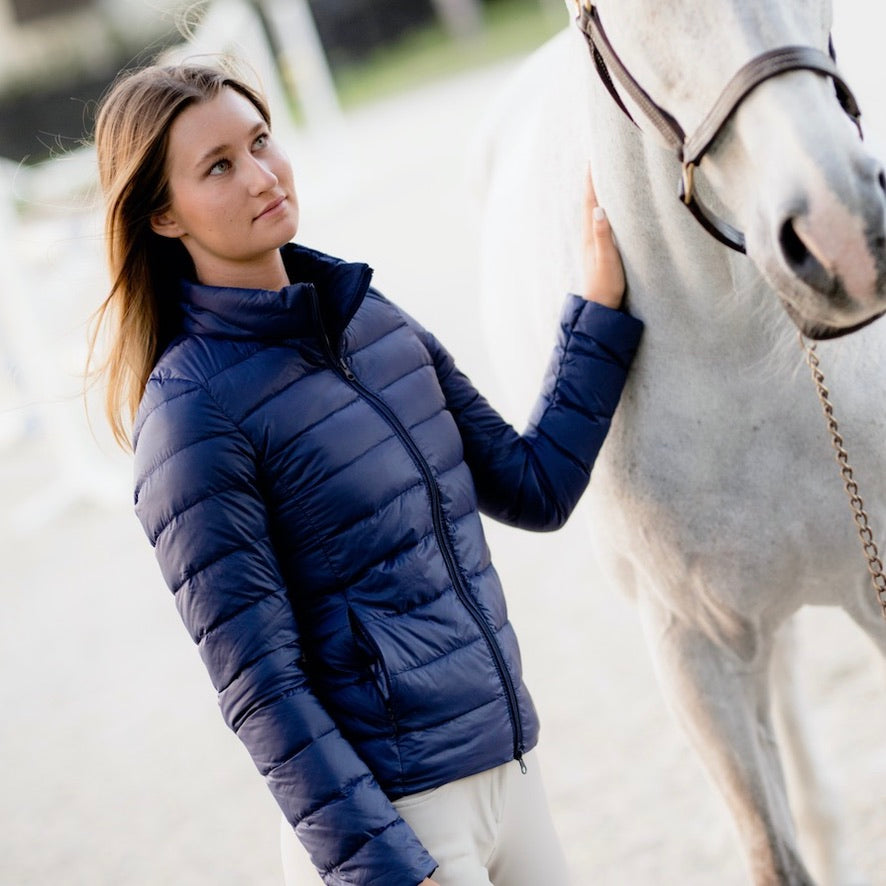 The 'EZ' Packable Down Jacket | Matte Navy